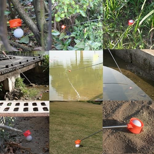 Telescopic Golf Ball Retriever 9Ft-20Ft Water-Resistant Double-Sided Pickup