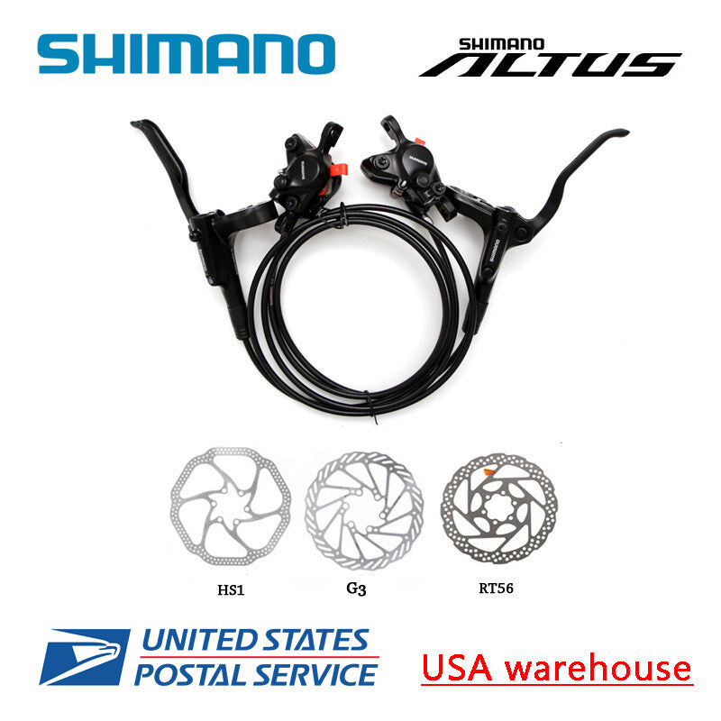 Hydraulic Disc Brake Set for Mountain Bikes - Shimano Altus & MT200