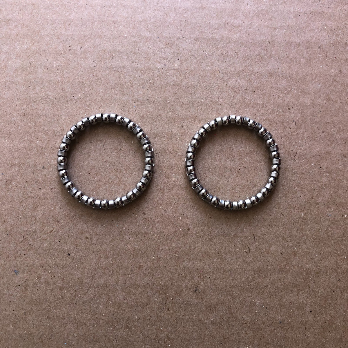 Bicycle Headset Ball Retainer Bearing 5/32x20 Steel, Pack of 2