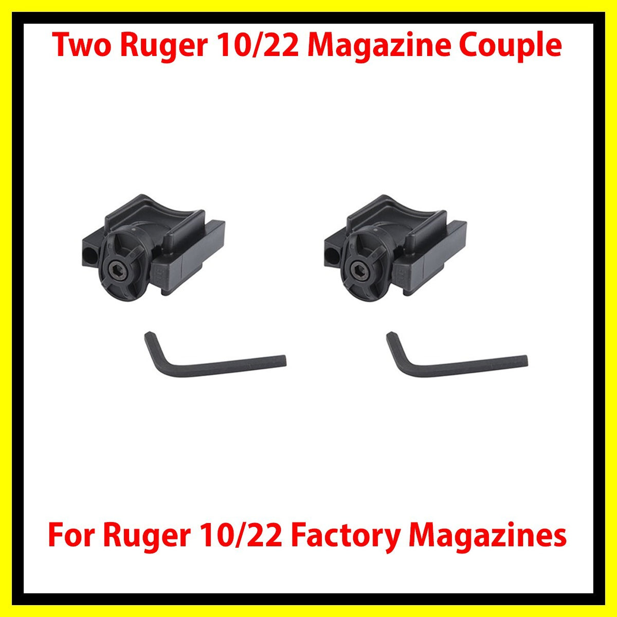 Magnetic Connector for Ruger 10/22 Rifle Rotary Magazines - Black
