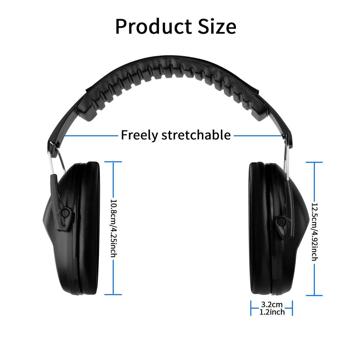 Hearing Protection Ear Muffs Noise Reduction for Shooting Range