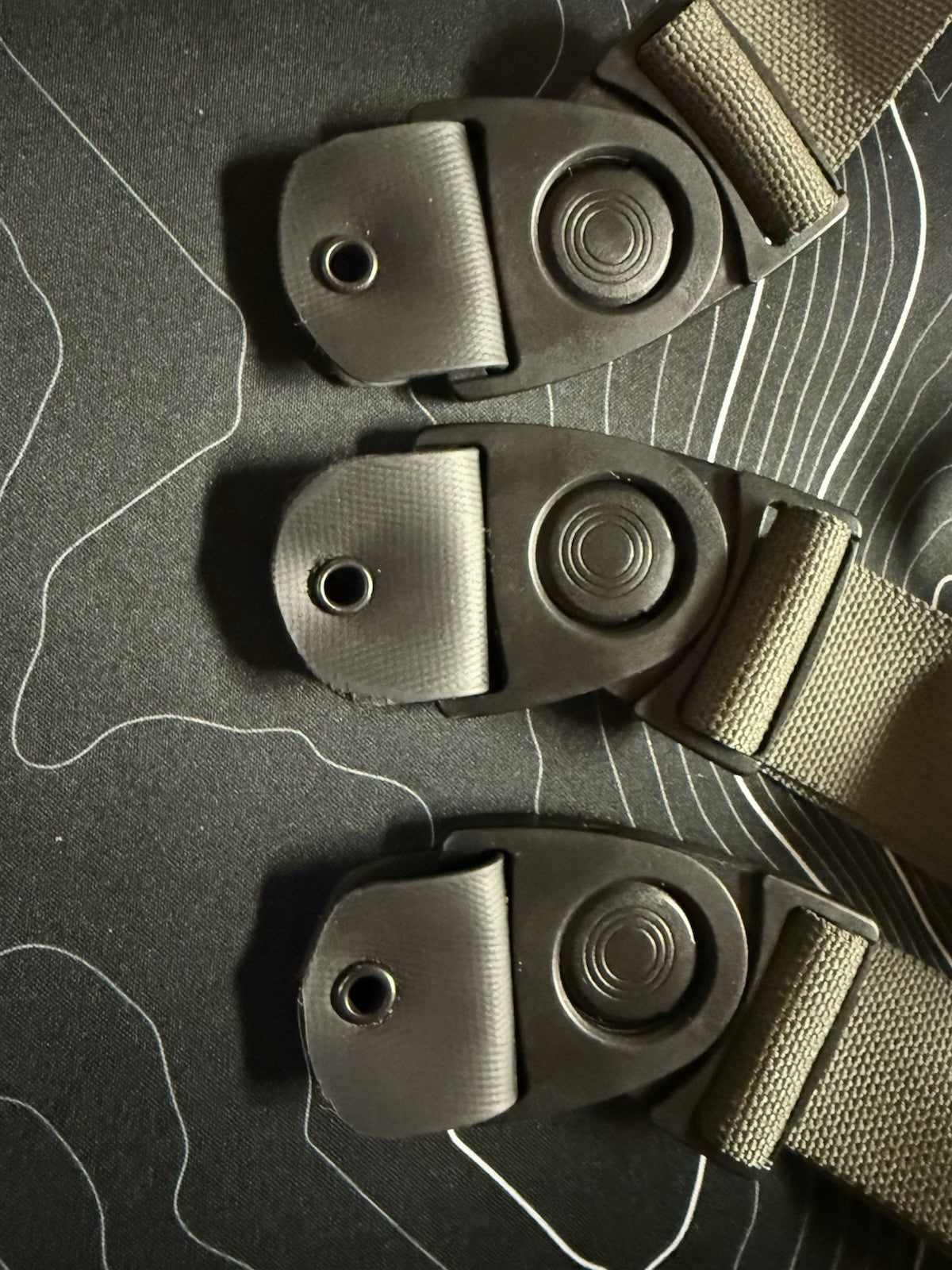 3 Point Chest Harness for Holster with Hardware - Wolf Grey, Universal Fit