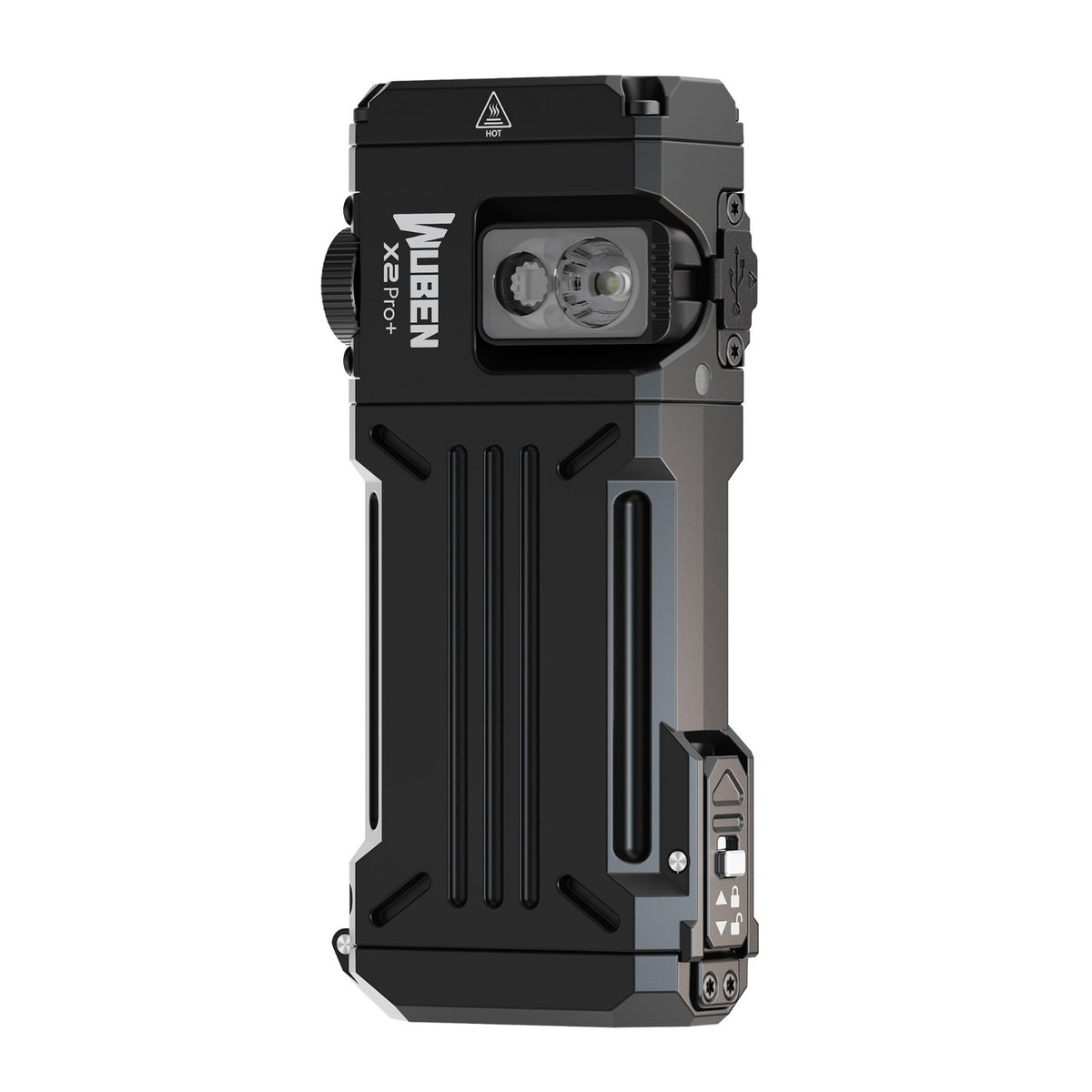 Rechargeable Compact LED Tactical Flashlight - USB-C Portable EDC Light