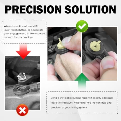 2PCS Transmission Shift Cable Bushings Compatible with Chevrolet GMC Dodge Ram