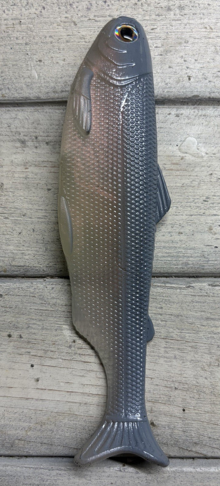 6-Inch Weedless Swimbait Red Ghost Shad Soft Plastic Lure