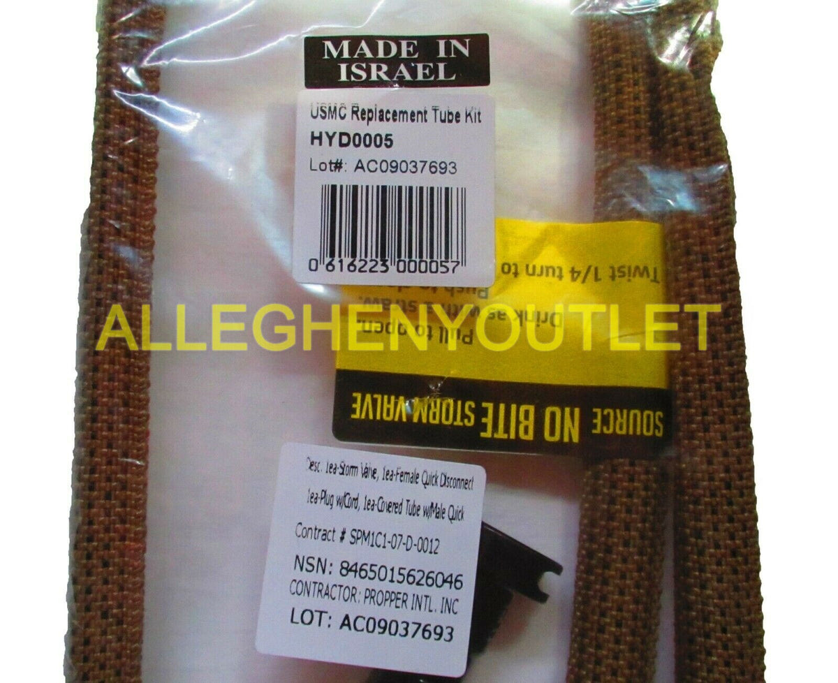 Military-Grade Hydration Replacement Tube Kit with Twist Valve - Coyote Brown