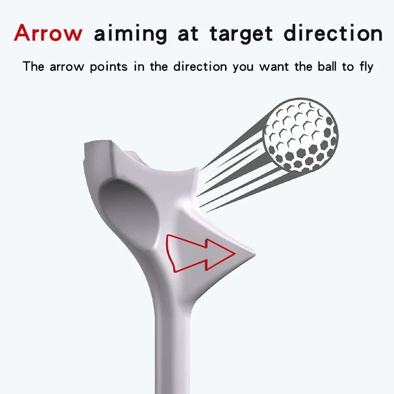 Golf Tees Set with 10° Angled Support Base for Improved Drive Performance - 10 Pack