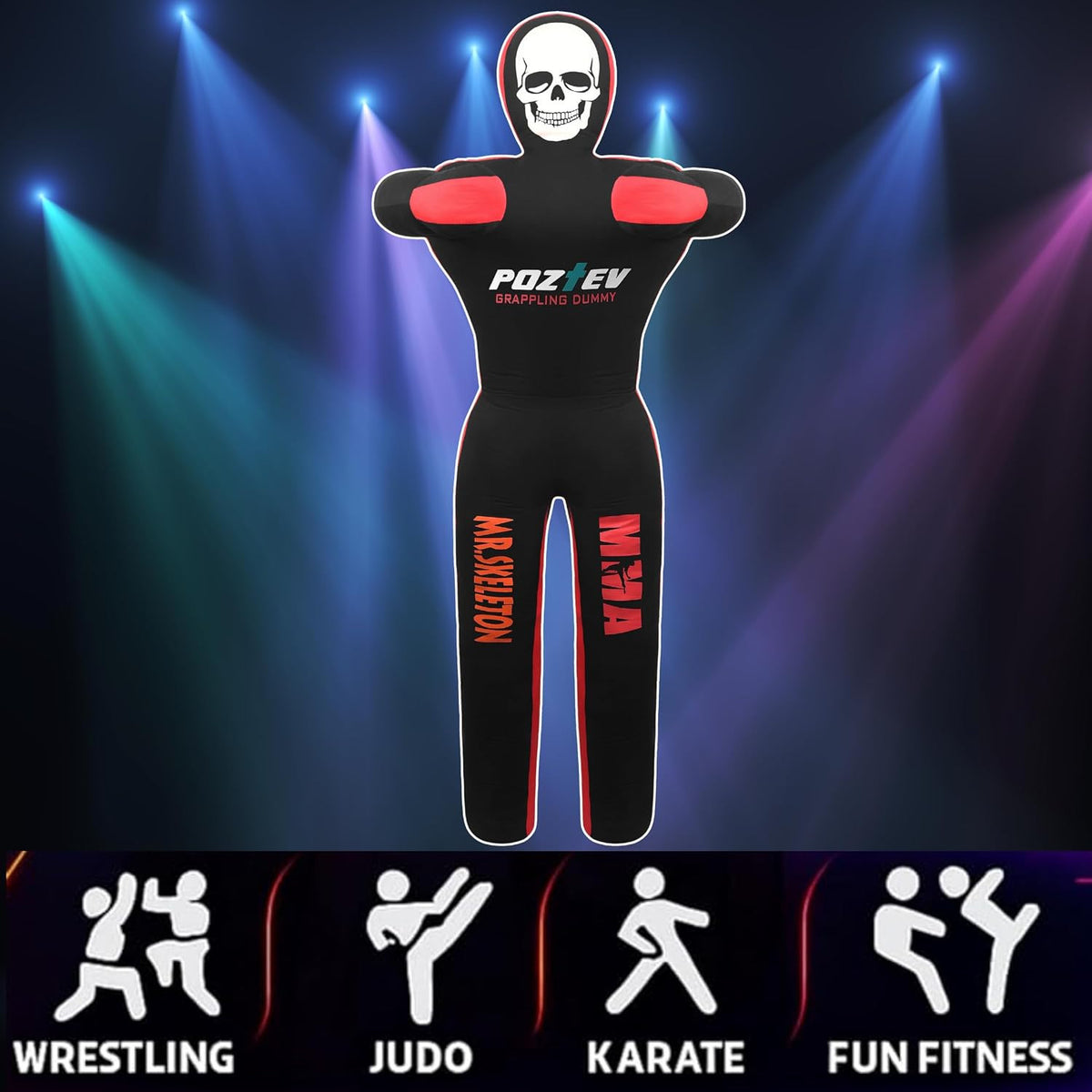 6ft Adult Grappling Dummy – Unfilled Wrestling Dummy for MMA, Jiu Jitsu & Martial Arts Training