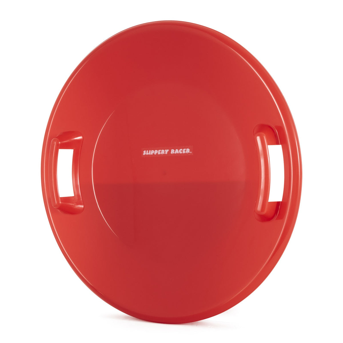 Plastic Saucer Snow Sled for Adults and Kids - Red Downhill Snow Disc