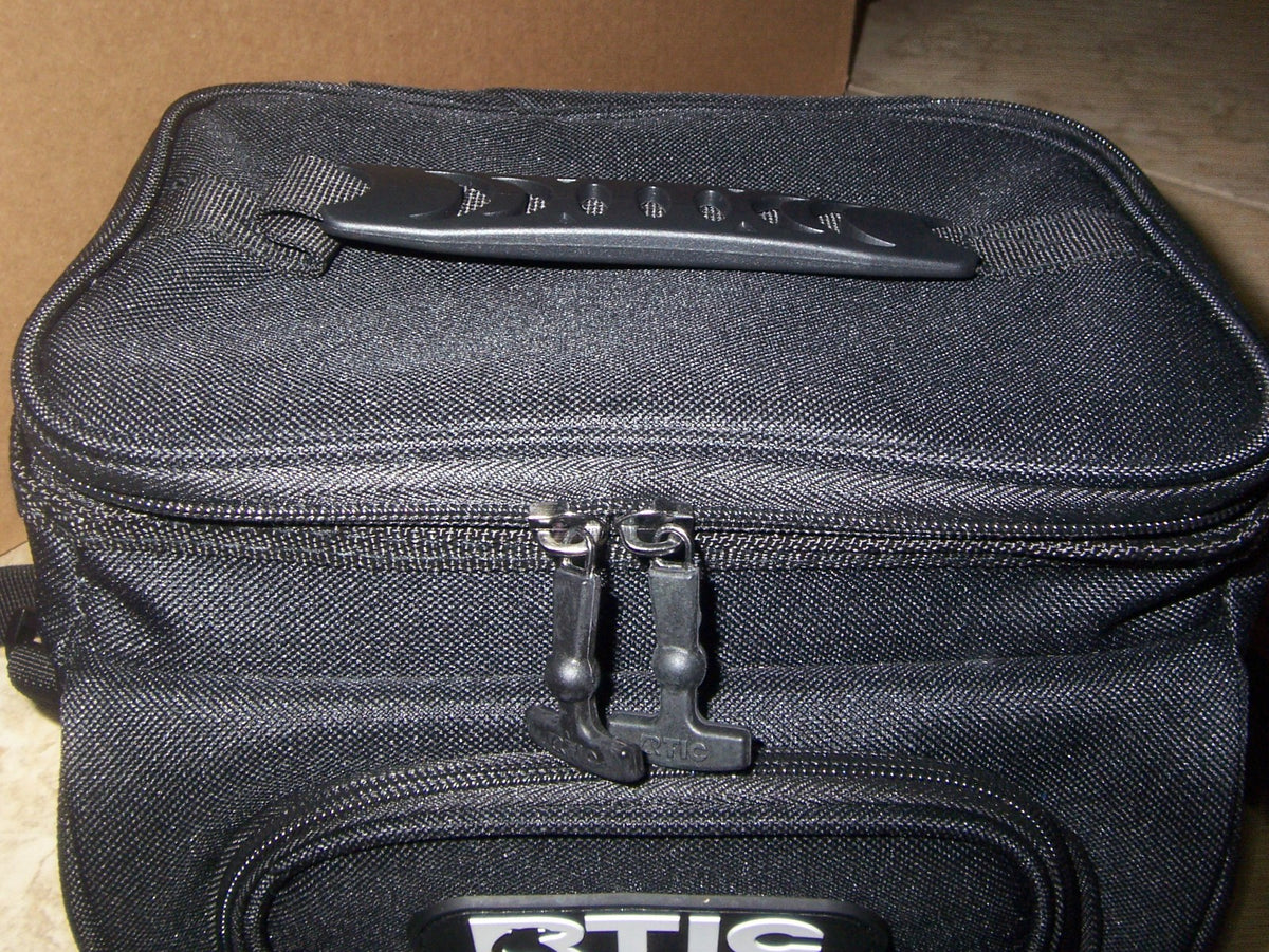 RTIC 6 Can Soft Cooler Lunch Box - 24 Hours Cold, Black with Strap
