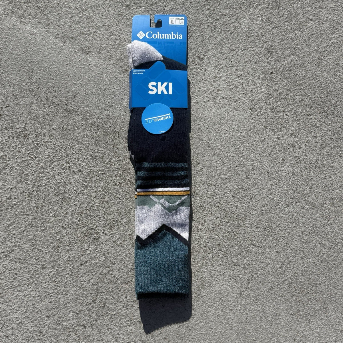 Men's Ski Over-the-Calf Medium Weight Socks - Columbia Large (10-13)