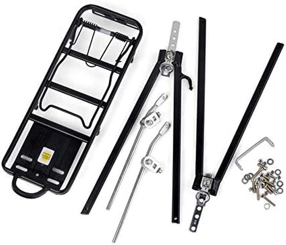 Universal Bicycle Rear Cargo Rack 55Lbs Capacity for Mountain & Road Bikes