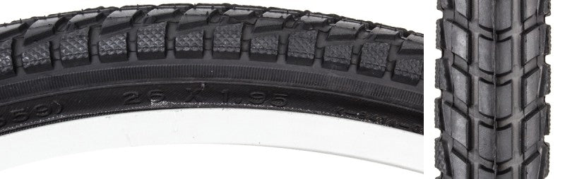 26x1.95 Bicycle Tire for Hybrid & Commuting - Black, Kenda Komfort K841a