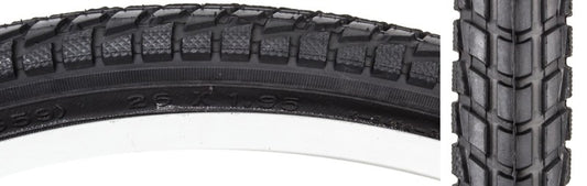 26x1.95 Bicycle Tire for Hybrid & Commuting - Black, Kenda Komfort K841a