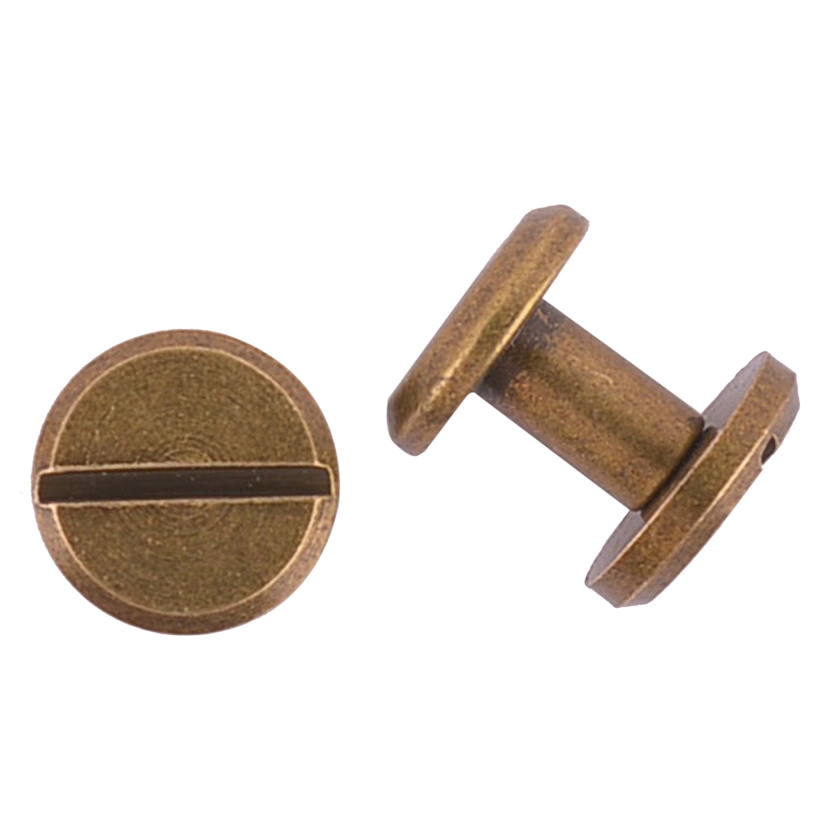 Brass Chicago Screws Rivets for Leather and Gun Holsters - All Sizes