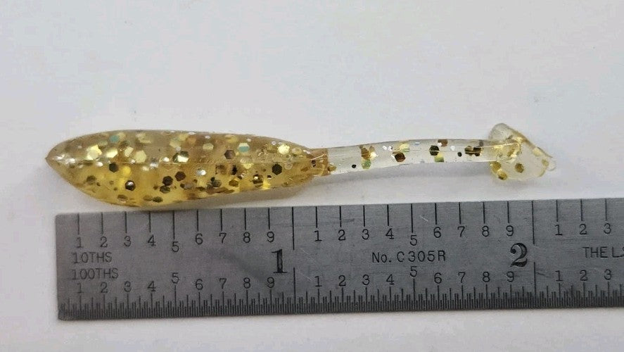 Crappie Baits Jigs - Golden Boy Thumper Tail, 15 Count