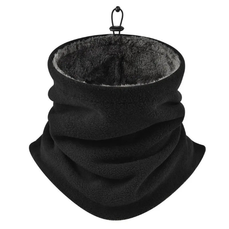 Winter Neck Warmer Mask with Fleece Lining Adjustable Gaiter Thick Scarf