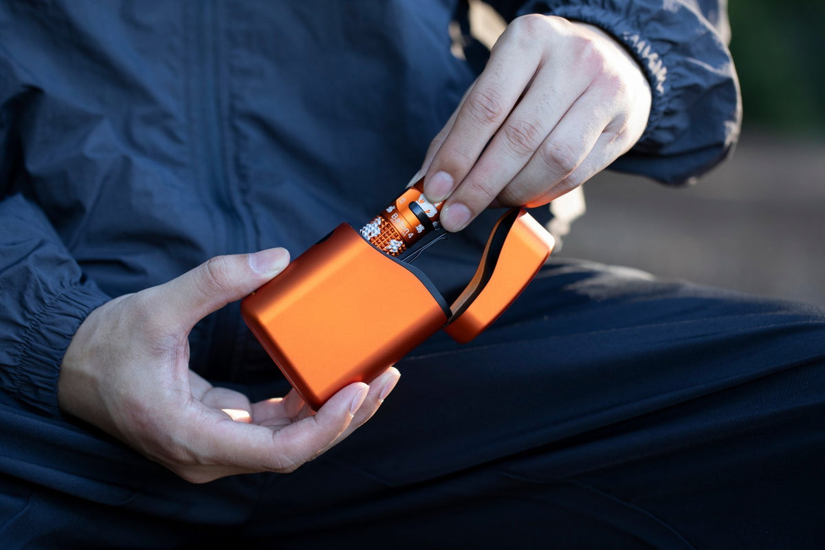 High Lumen Rechargeable LED Flashlight with Charging Case 1300 Lumens