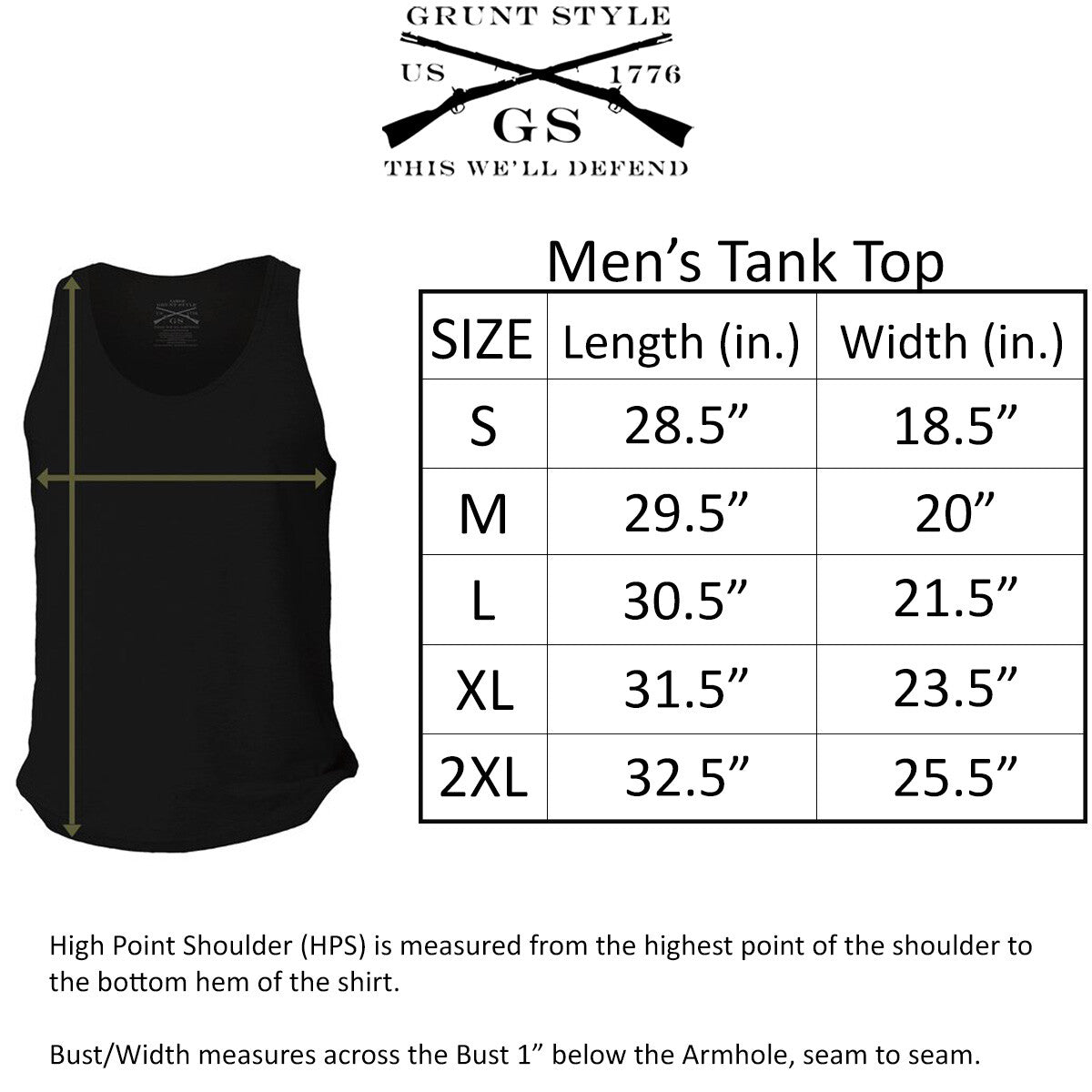 Rifle Flag Tank Top for Men and Women - Black, Multiple Sizes