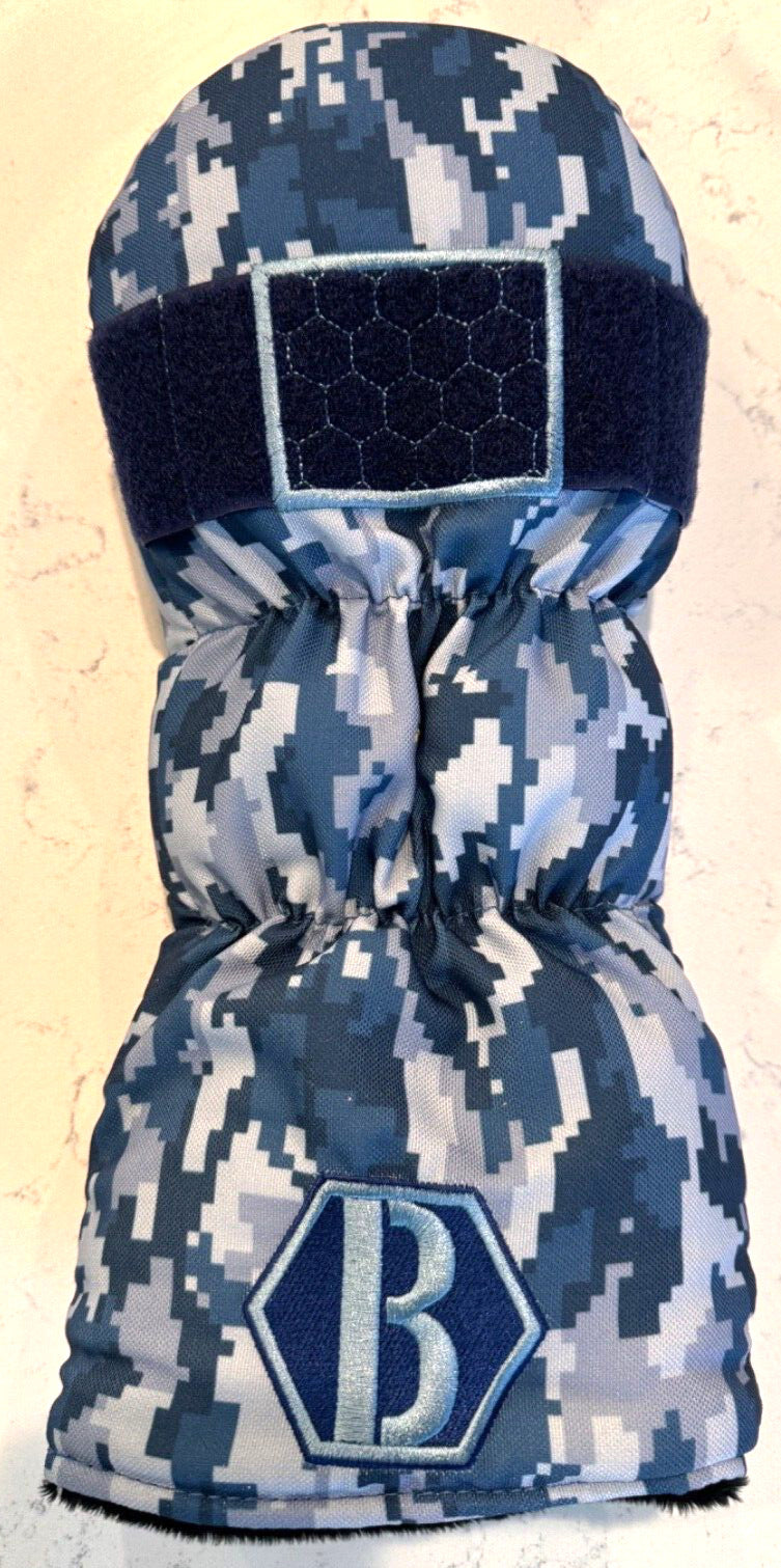 Golf Driver Cover with Digital Camo Design and Personalization Patches