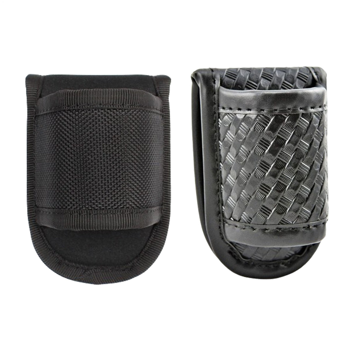 Universal Flashlight Belt Holster Pouch Nylon PU Leather Carry Case