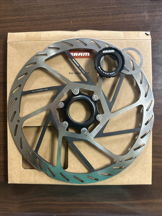 220mm MTB Mountain Bike Disc Brake Rotor with Lockring - Centerlock
