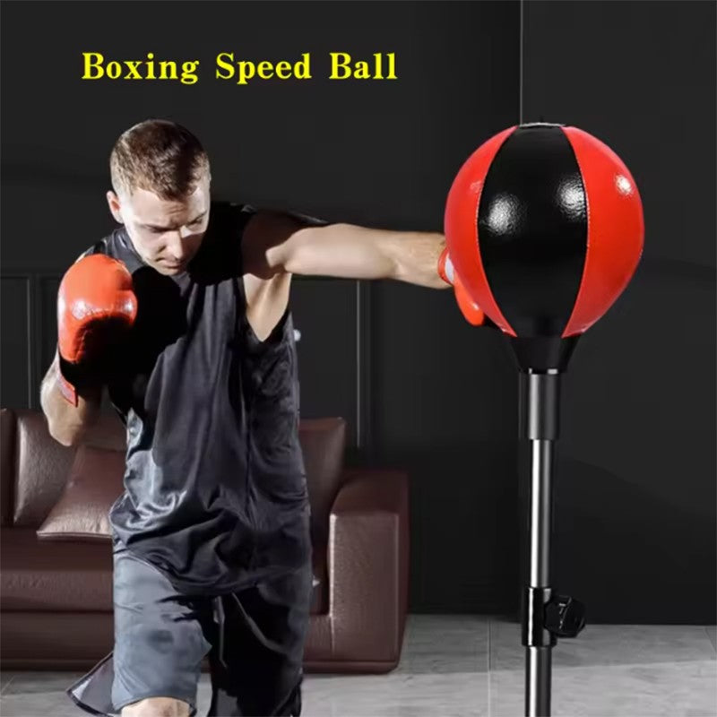 Height Adjustable Reflex Speed Bag for Boxing Training - Freestanding Punching Bag