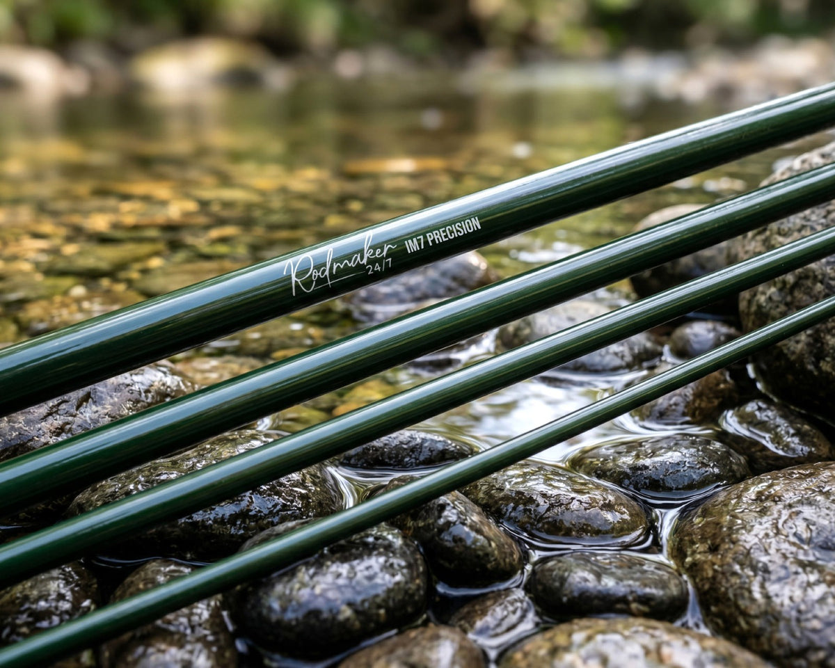 9ft 8wt Fly Fishing Rod Blank - IM7 Graphite, 4-Piece, Distance Control