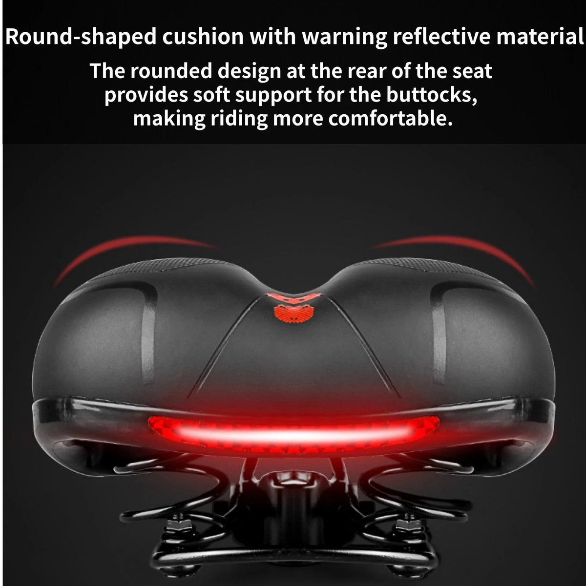 Wide Gel Bicycle Saddle Seat Cushion for Comfortable Cycling - 2 Pack