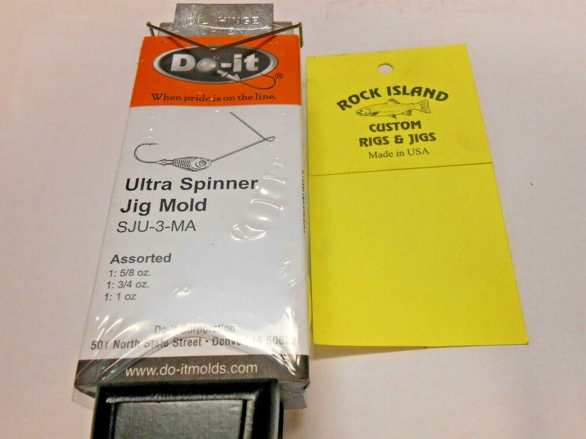 Fishing Spinner Bait Mold 5/8 3/4 1 oz | Made in USA