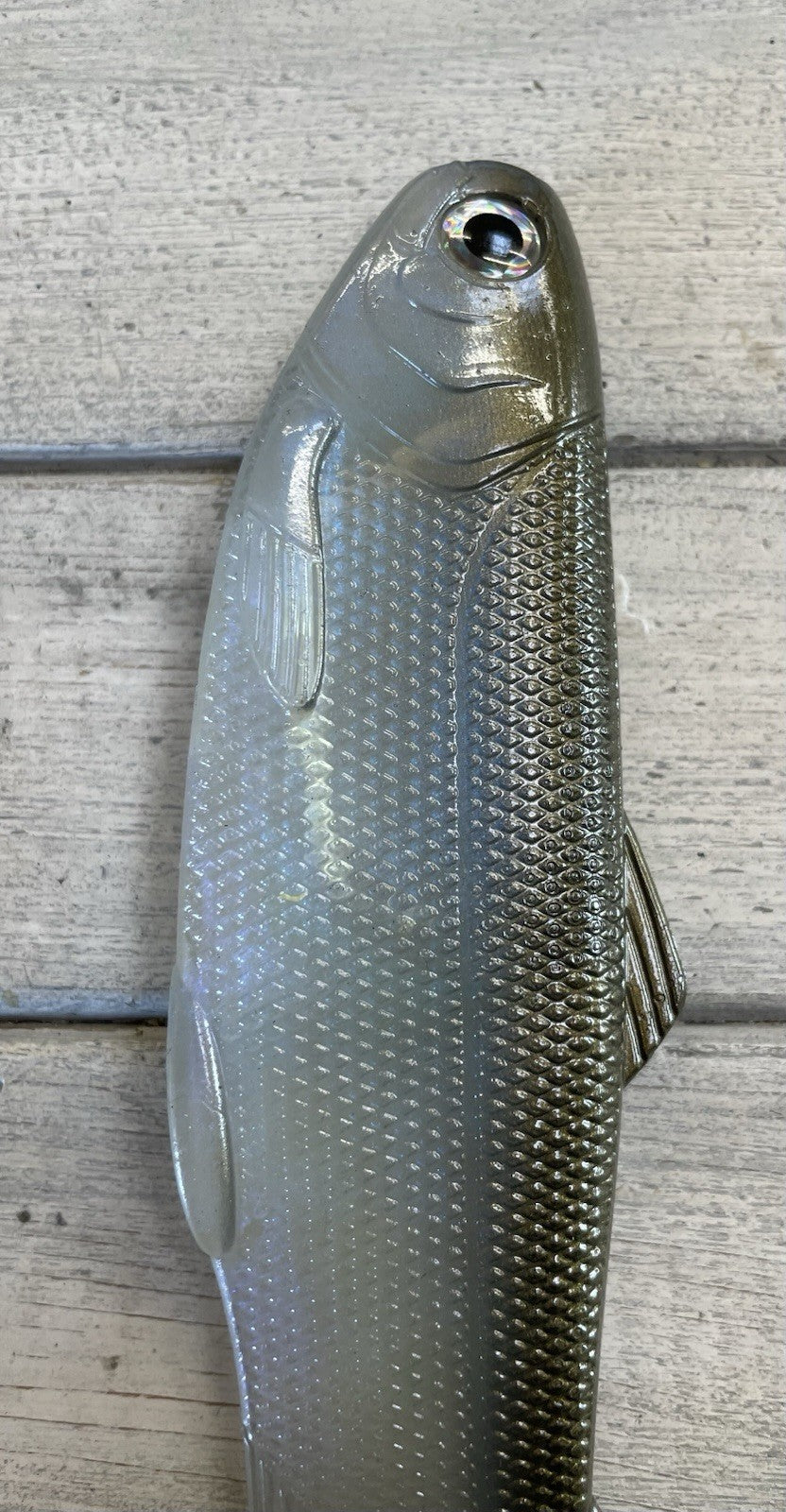 8-Inch Weedless Swimbait Blue Gizzard Shad Fishing Lure Lot