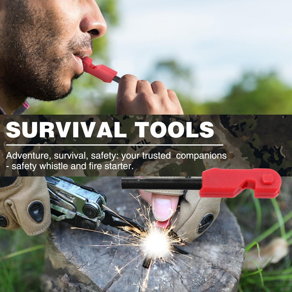 18-in-1 Camping Multitool Pliers with Fire Starter & Whistle, Camo