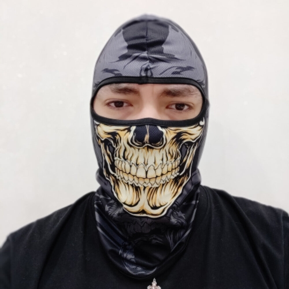 Full Face Mask Balaclava Ghost Skull Windproof Cycling & Tactical Hood