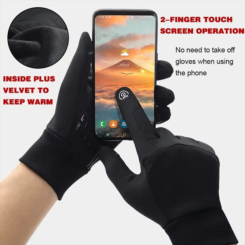 Winter Waterproof Cycling Gloves Touch Screen Bicycle Gloves Outdoor