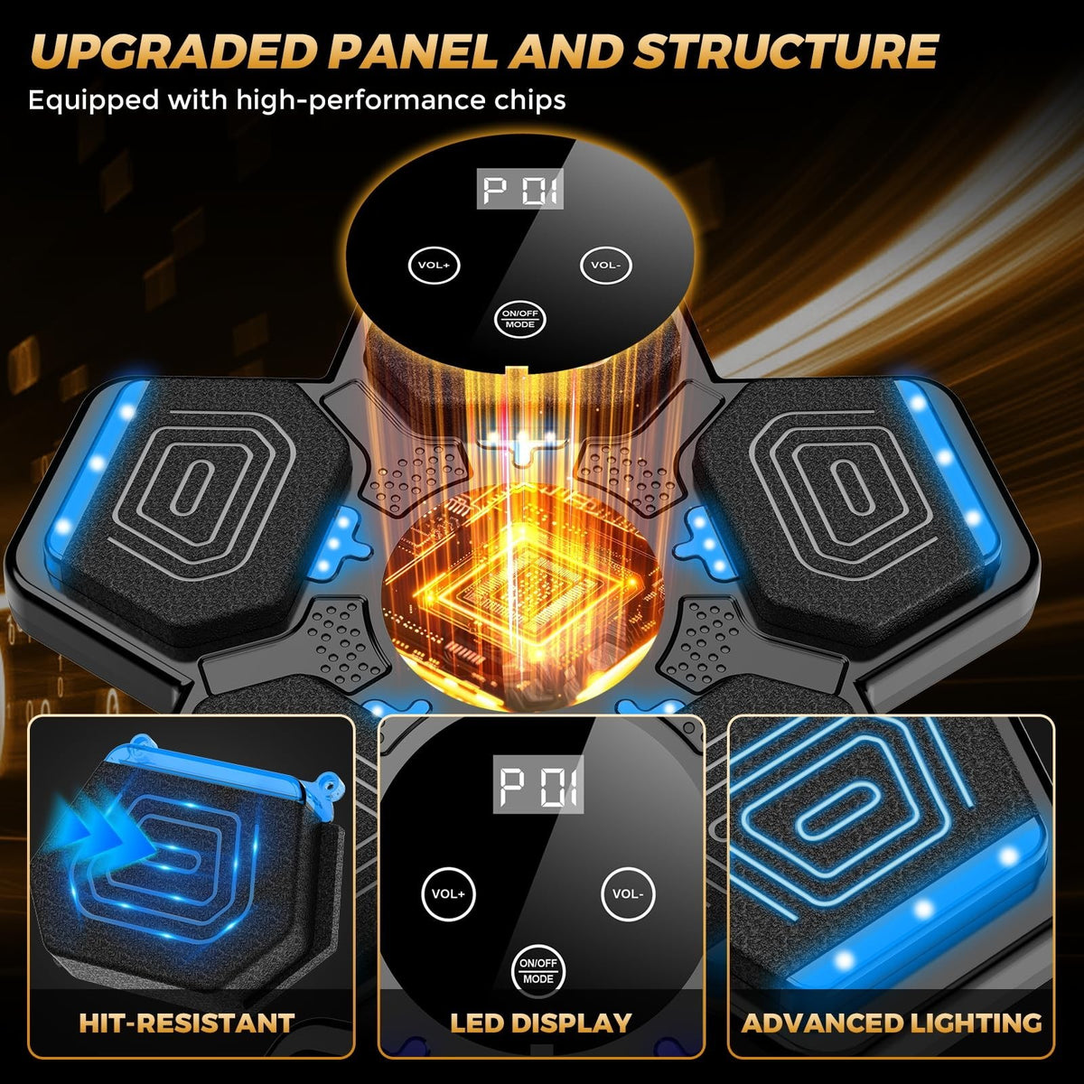 Smart Boxing Machine for Home Gym with Punching Pad, Gloves & Bluetooth