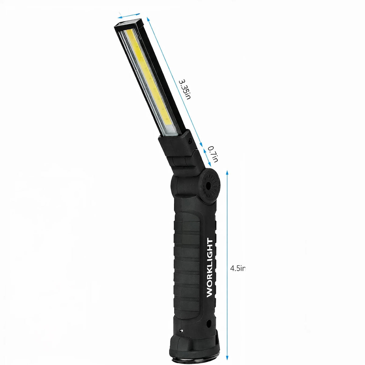 Rechargeable LED Work Light with Magnetic Base, 360° Rotatable, USB-C