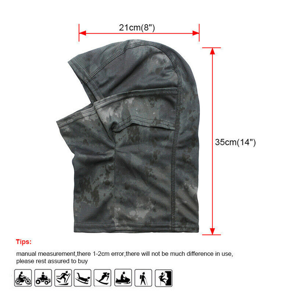 Unisex Tactical Face Mask Balaclava for Outdoor Sports and Hunting