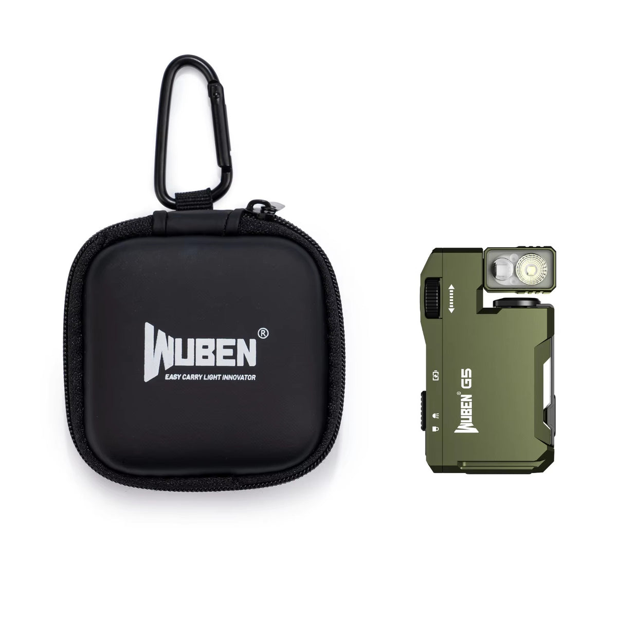 Rechargeable EDC Flashlight with RGB Light and 400 Lumens