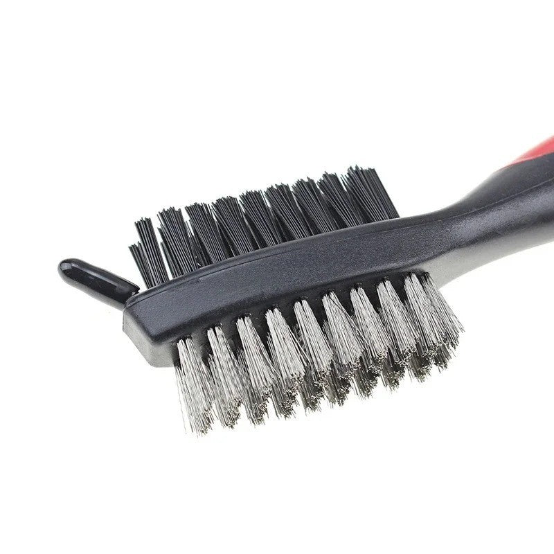 Double Sided Golf Club Cleaning Brush Groove Cleaner Tool for Golf Maintenance
