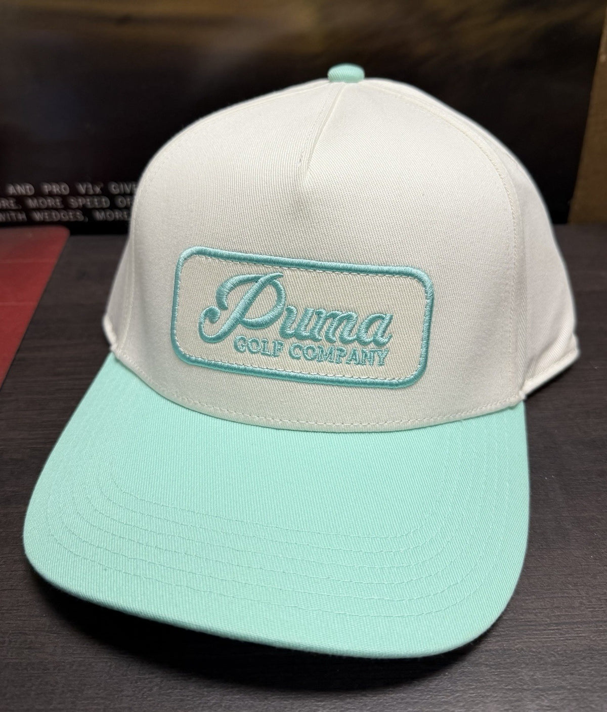 Golf Snapback Cap - White Mint Jelly Adjustable Hat for Men & Women
