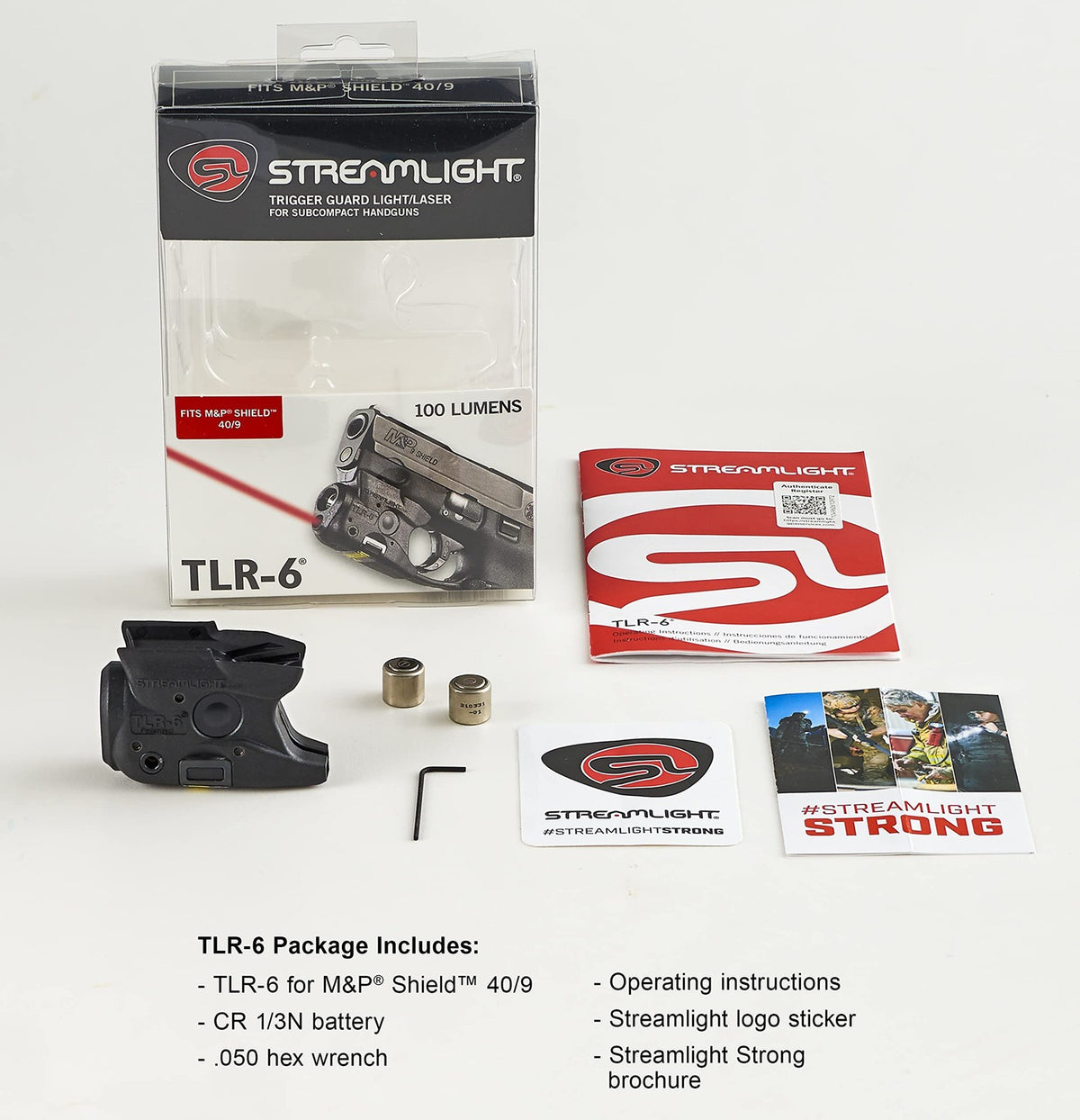 Subcompact Tactical Light with Laser for S&W M&P Shield - 100 Lumens