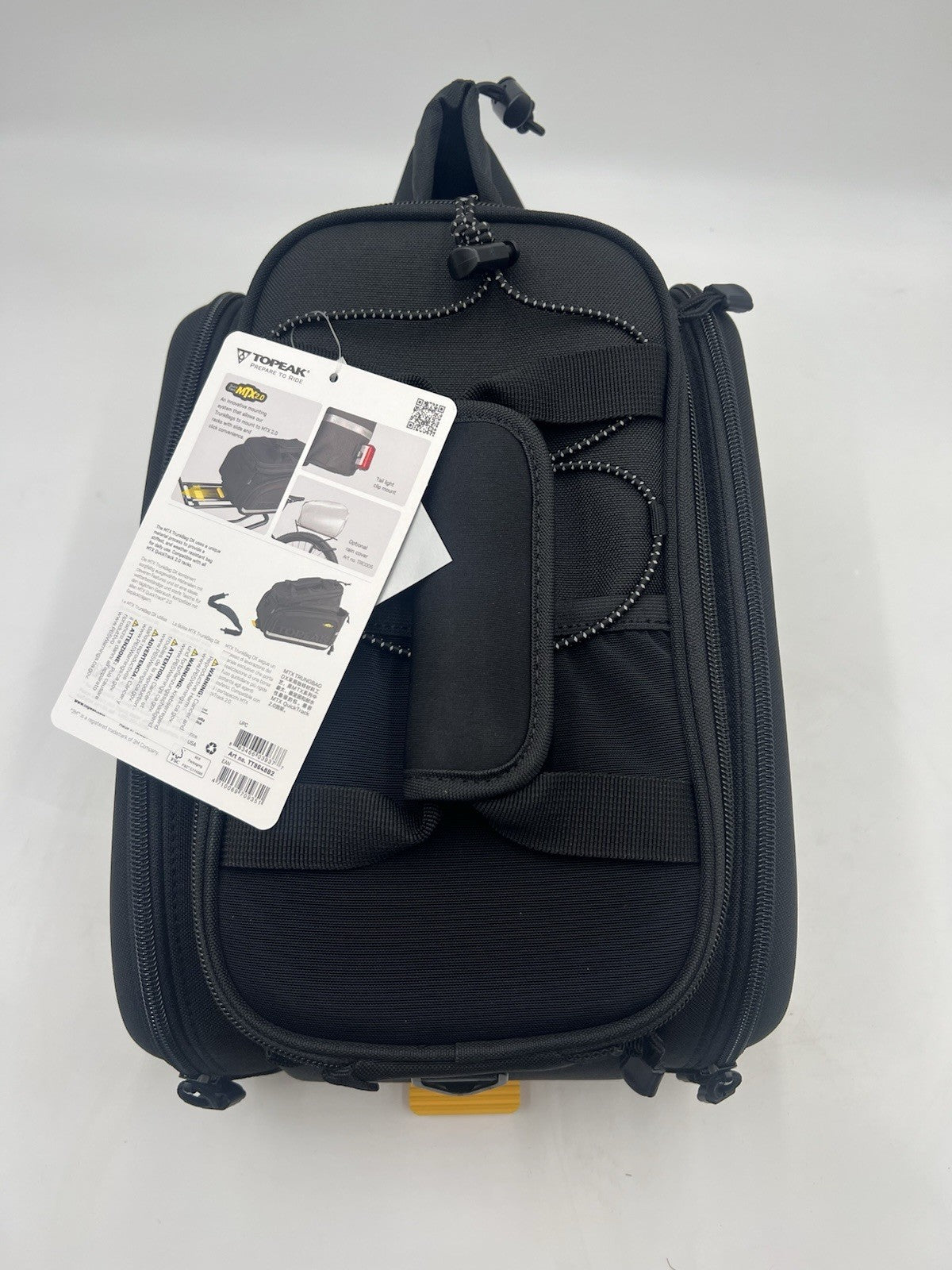 Rear Bicycle Bag with Spacious Storage and Easy Mounting - Black