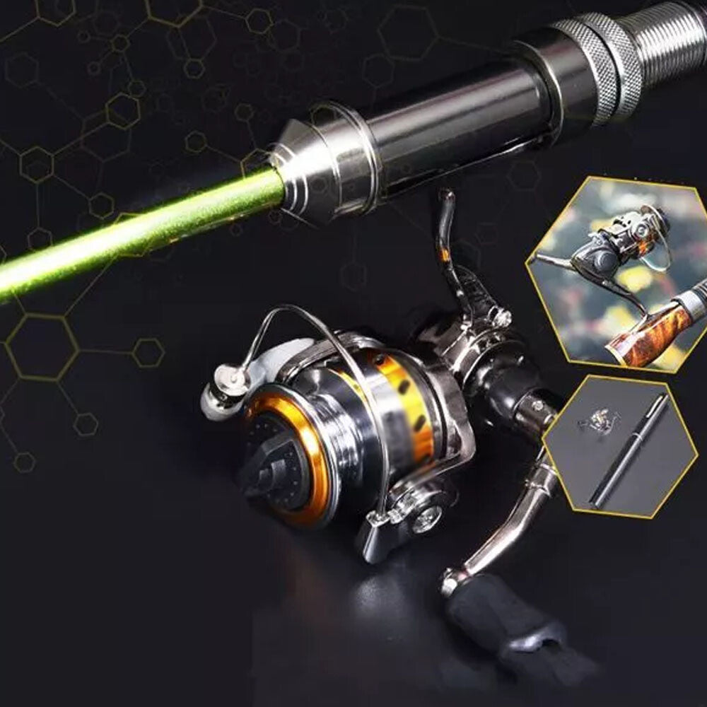 Mini Spinning Reel for Carp and Raft Fishing - Portable Aluminum Gear