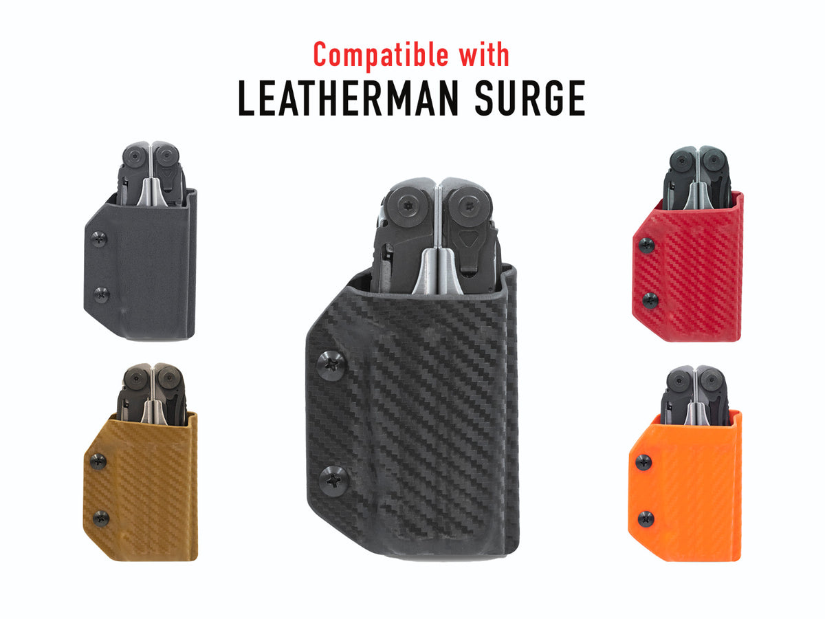 Kydex Multitool Sheath for Leatherman Surge - USA Made, Adjustable Carry