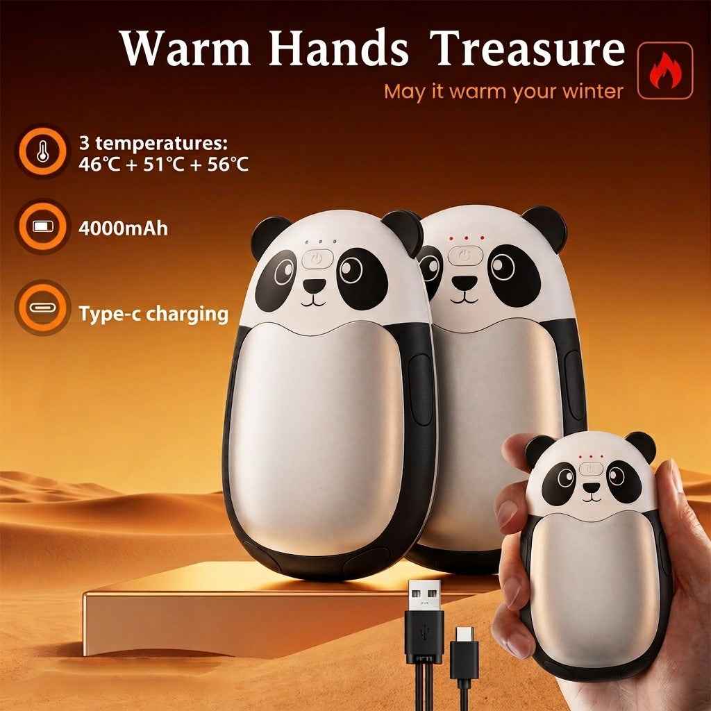 Rechargeable Hand Warmers 4-Pack 2-in-1 Portable Electric Hand Warmer