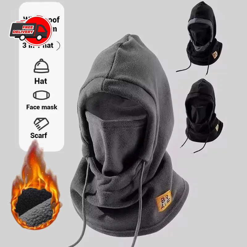 Winter Warm Hat Mask Neck Warmer 3-in-1 Windproof Balaclava for Cold Weather