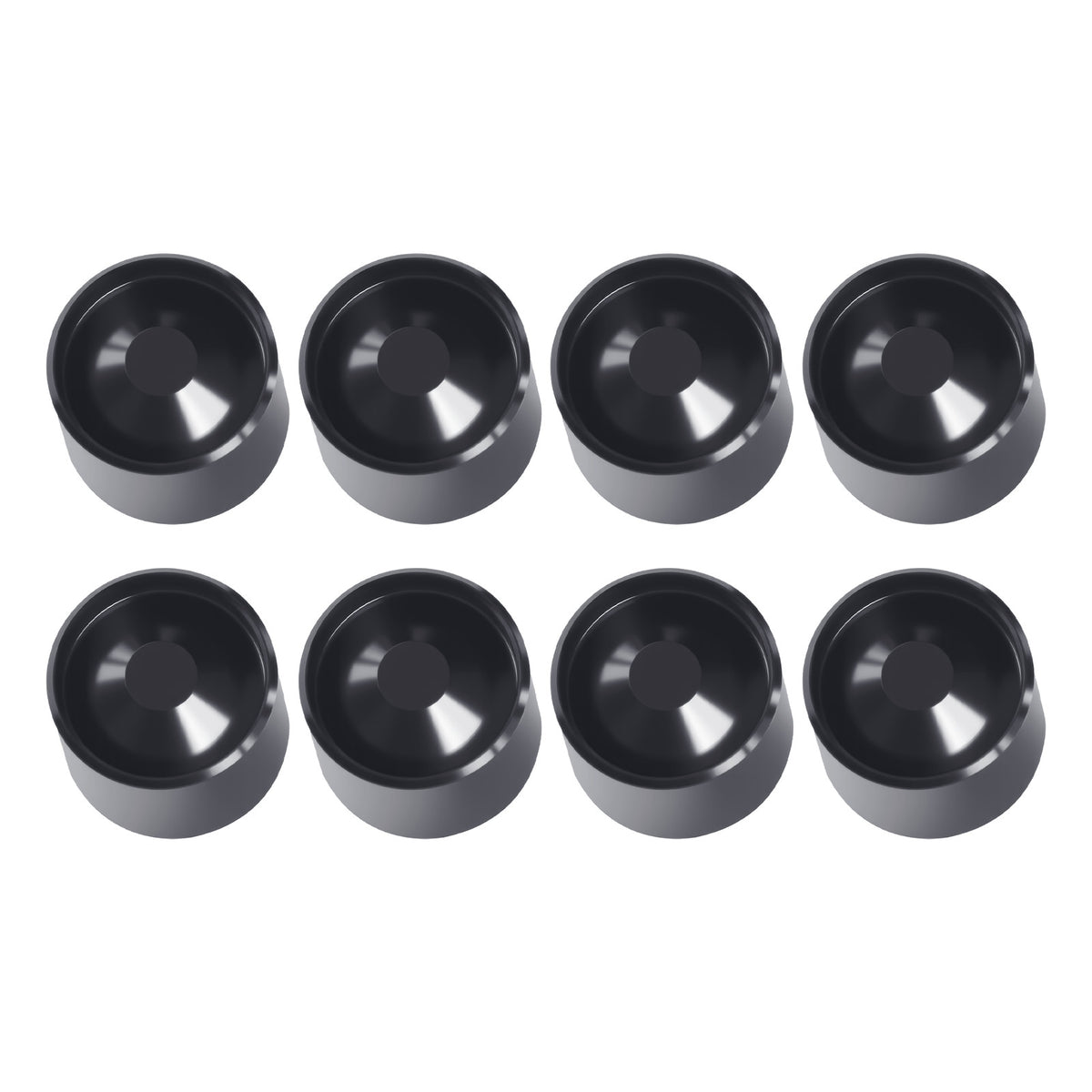 8Pcs Aluminum Hidden Dry Storage Cups for Maglite D Cell Flashlights