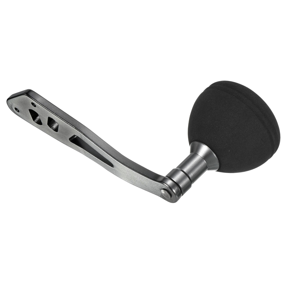 Metal Baitcasting Fishing Reel Handle Knob with EVA Grip Silver