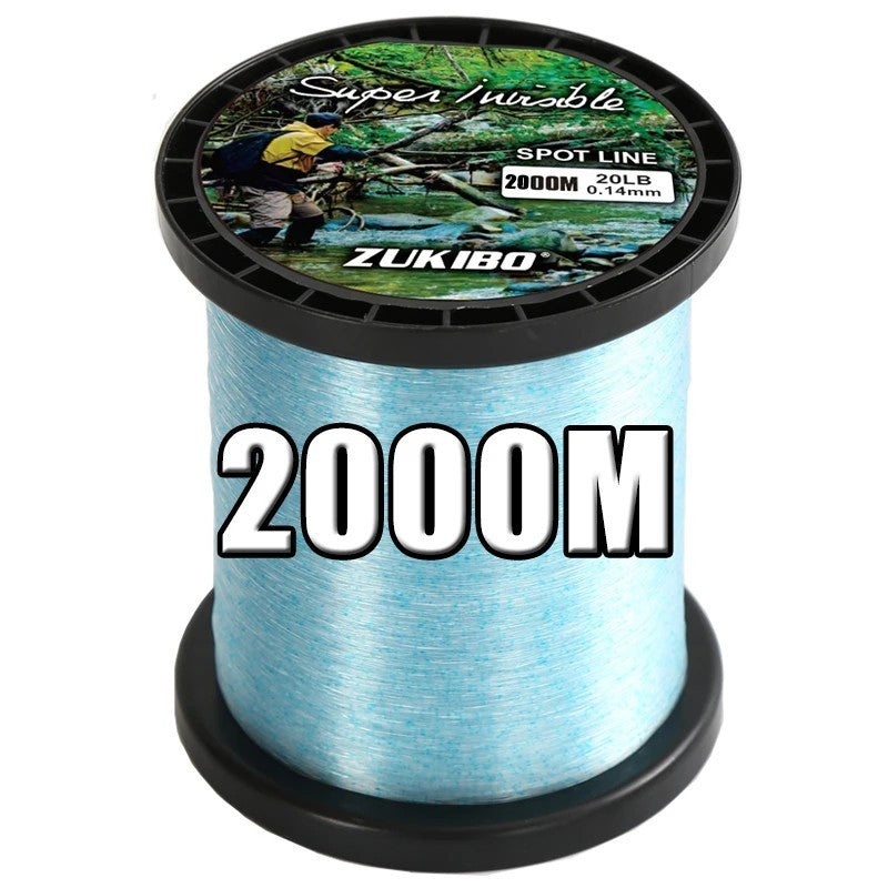 Super Strong Monofilament Fishing Line 500m-2000m Spotted Invisible Tackle