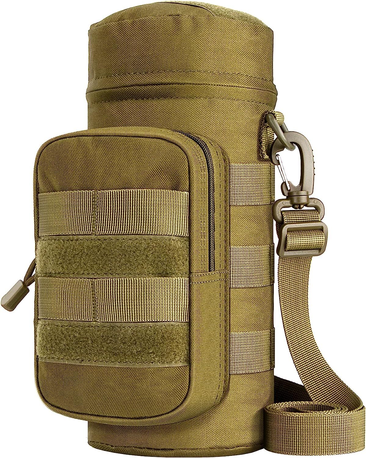 Tactical Water Bottle Holder Nylon Molle Hydration Carrier Outdoor Gear